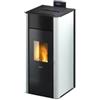 FreePoint Termostufa a pellet ermetica freepoint tesis 23 bianco con wi-fi integrato 22,4 kw