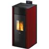 FreePoint Termostufa a pellet ermetica freepoint tesis 23 bordeaux con wi-fi integrato 22,4 kw