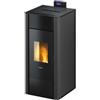 FreePoint Termostufa a pellet ermetica freepoint tesis 23 antracite con wi-fi integrato 22,4 kw