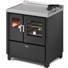 FreePoint Cucina a legna freepoint frida 80 nero 7,5 kw