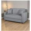 BellaHome Divano letto afrodite 2 posti grigio 155x80x87 cm