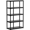 ArtPlast Scaffale 5 ripiani in polipropilene artplast tempo nero portata 150 kg 100x45x176 cm