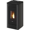 FreePoint Stufa a pellet ermetica freepoint sharp antracite con wi-fi integrato 7 kw