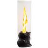Divina Fire Camino bioetanolo da tavolo per interno esterno divina fire nizza in acciaio bianco Ø14,5x46,5 cm