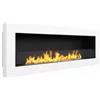 Divina Fire Camino bioetanolo da incasso divina fire livorno in acciaio bianco 120x15x40 cm