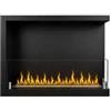 Divina Fire Camino bioetanolo da incasso ad angolo divina fire sutri in acciaio nero apertura laterale destra 60x22,4x45 cm