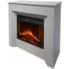 Divina Fire Camino elettrico divina fire bellini effetto cemento 96x35x96 cm