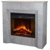 Divina Fire Camino elettrico divina fire bellini effetto marmo bianco 96x35x96 cm