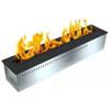 Divina Fire Bruciatore per camino bioetanolo divina fire smart pro-line in acciaio inox grigio 61x19,3x16,8 cm
