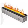 Divina Fire Camino elettrico a vapore acqueo divina fire vapor3d100 in acciaio grigio 100x22,7x17,8 cm