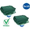 Viridex 2 Reti per raccolta olive telo 5x10 mt antispina e antistrappo 85 grammi mq