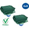 Viridex 2 Reti per raccolta olive telo 4x8 metri antispina e antistrappo 85 grammi mq
