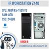HP WORKSTATION Z440 Cpu Xeon E5-1620 V3 Ram 8Gb SSD 240 Gb Win11Pro GRADO B
