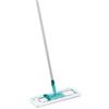 Leifheit Profi XL Micro Duo Mop Lavapavimenti - Microfibra Deluxe 42 cm Con Manico in Acciaio 140 cm, Universale per Pavimenti, Turchese