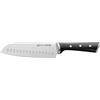 Lagostina Iceforce, Coltello Santoku 18 cm in Accaio Inox con Lama Raffreddata, Coltello da Cucina Ideale per Tagliare il Pesce, Resistente alla Corrosione