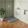 Parama Piatto doccia 90x90 cm in marmoresina grigio effetto pietra | Merlera