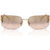 Miu Miu Occhiali da Sole MUA51S 5AK20P Oro/Bronzo Specchio Sfumato Donna 75/14/110