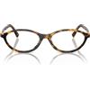 Miu Miu Occhiali da Vista MU09XV VAU1O1 Marrone Miele/Trasparente Donna 53/17/140