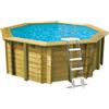Piscina in legno Ø 3,60 m Sunwater 360 Ubbink -ottagonale