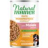 Natural trainer dog no gluten adult paté maiale 400gr