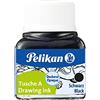 Pelikan 201665 Inchiostro China 523-17, Nero Perla, 10 ml in Vetro, Utilizzabile su Carta, Cartoncini da Disegno e Film Opacizzati