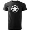 DRAGOWA t-shirt a maniche corte star 160 g/m², nero,