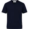 Paolo Pecora - T-Shirt Uomo Regular in Jersey di Cotone Bielastico - Blu Navy