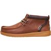HEYDUDE Wally Mid GripR Leather - Polacchino Uomo Robe Brown/Mole Brown