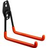 Maclean 1x Gancio per garage, Supporto da parete per garage Portagomme, attrezzi, scala, bicicletta | Gancio a muro per organizzazione, doppio gancio (1, Carico max. 50kg) MC-443