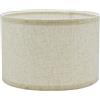 Eylkeup Paralume in tessuto, paralume medio a tamburo per lampada da tavolo, lampada da comodino e lampada da terra, in lino naturale con, 12X12X8 (Beige)