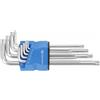 Högert Technik - Set Chiavi a Brugola Lunghe, Kit Chiave, Misure da T10 a T50 Set Realizzato in Acciaio Legato S2, Set di Chiavi Resistente alla Deformazione e all'Usura - 9 Pezzi