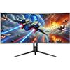 Koorui G3441XC Monitor PC 86,4 cm [34] 3440 x 1440 Pixel UltraWide Quad HD Nero
