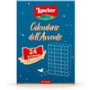 Loacker, Calendario dell'Avvento 2026 con 24 Bontà Loacker, Wafer e Cioccolatini in 11 Gusti Diversi, Cofanetto Blu con Cartone Riciclabile e Cassettini Riutilizzabili, Idea Regalo per Natale