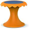 GIODICART Sgabello Infanzia Fiore Arancio H 30 cm.