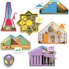 AKROS Riconosci e Completa le Forme, Gioco Educativo per Bambini 3-8 Anni