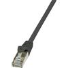 Intellinet Cavo di rete Patch in CCA Schermato Cat. 6 Nero F/UTP 1 m Bulk