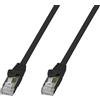 Techly Cavo di Rete Techly Patch in Rame Cat. 6A 20 m nero