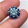 CERTIFIED 4,00 Ct Diamante Blu Reale Naturale Taglio Rotondo VVS1 D