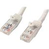StarTech Cavo Ethernet Cat6 Antigroviglio 10m, Bianco (N6PATC10MWH) | Cavo Patch UTP, Connettori RJ45, Supporta Gigabit, Cavo in Rame