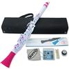 Nuvo Clarineo 2.0 Bianco - Rosa Clarinetto in DO per bambini con accessori bi...