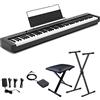 CASIO CDP-S110 Black con Stand e Panchetta Bundle pianoforte digitale 88 tast...