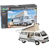 Revell RV07344 Modellbausatz Auto 1:25 - Volkswagen VW T3 Bulli Camper im Maßsta
