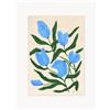 Poster and Frame Stampa digitale incorniciata Blue Tulips - Bianco, Blu