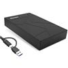 Hamlet BOX HD SATA USB-C + USB-A CON ALIM.