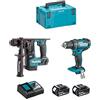 MAKITA Kit MPK18223A (DDF482 + DHR171 + 2 x 3,0 Ah + DC18RC + MAKPAC 3)