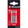 Einhell Accessories Einhell 3 pezzi inserti Basic, 50 mm, PH1 | Acciaio CrV | avvitatura precisa | controllo ottimale | attacco E 6.3
