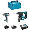 MAKITA Kit 18V MSL2P2 (DHR171 + DDF482 + 2 x 5,0 Ah + DC18RC + MAKPAC 3)