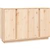 vidaXL Credenza 120x35x80 cm in Legno Massello di Pino