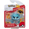 Pokémon Pokemon PKW3052 - Set di personaggi ufficiali da battaglia, Kabuto, Glumanda, Metang
