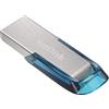 SanDisk Ultra Flair 64GB USB 3.2 Gen 1 Flash Drive Blue Silver Fast Speed New